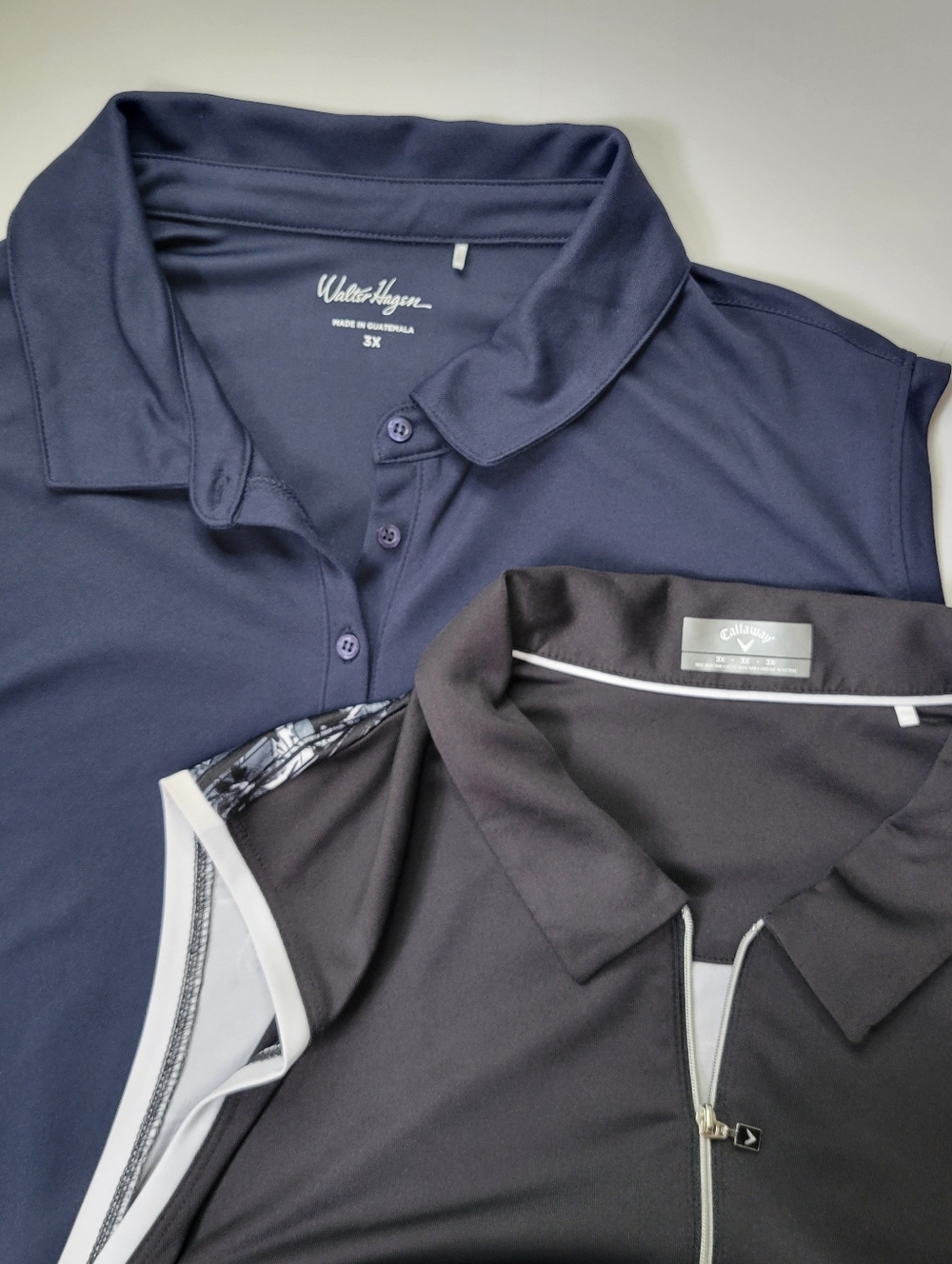 Women's 3x golf shirts Calloway Hagen navy blue black bundle of 2